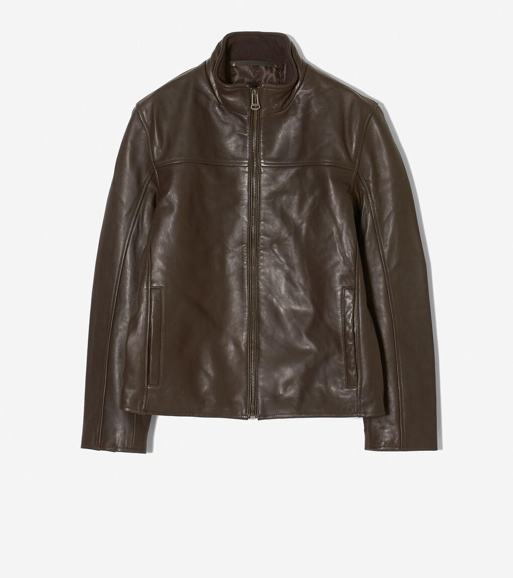 スムーズ ラム レザー ジャケット mens.