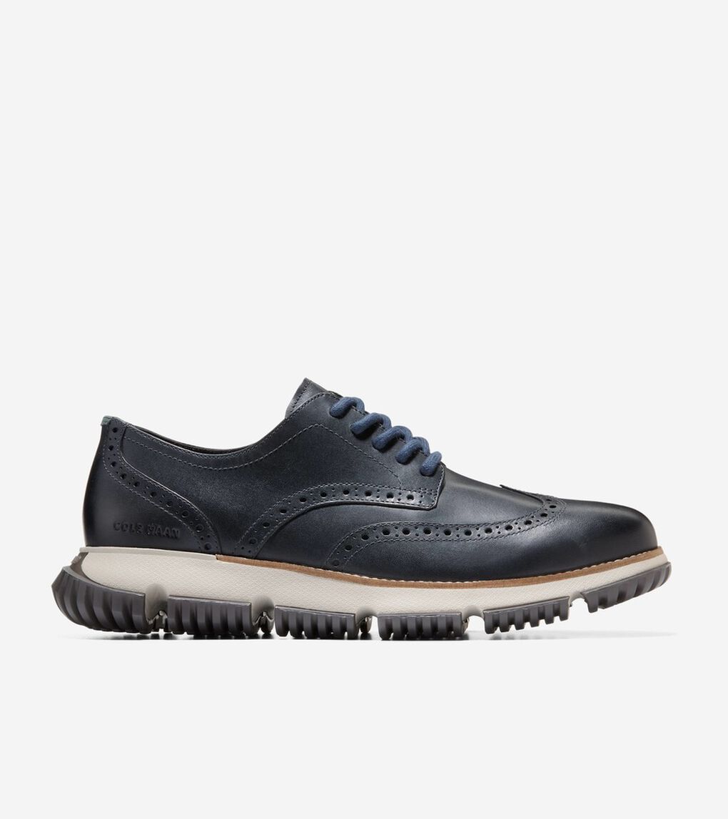 4.ゼログランド ウィングチップ ウィンター オックスフォード mens.