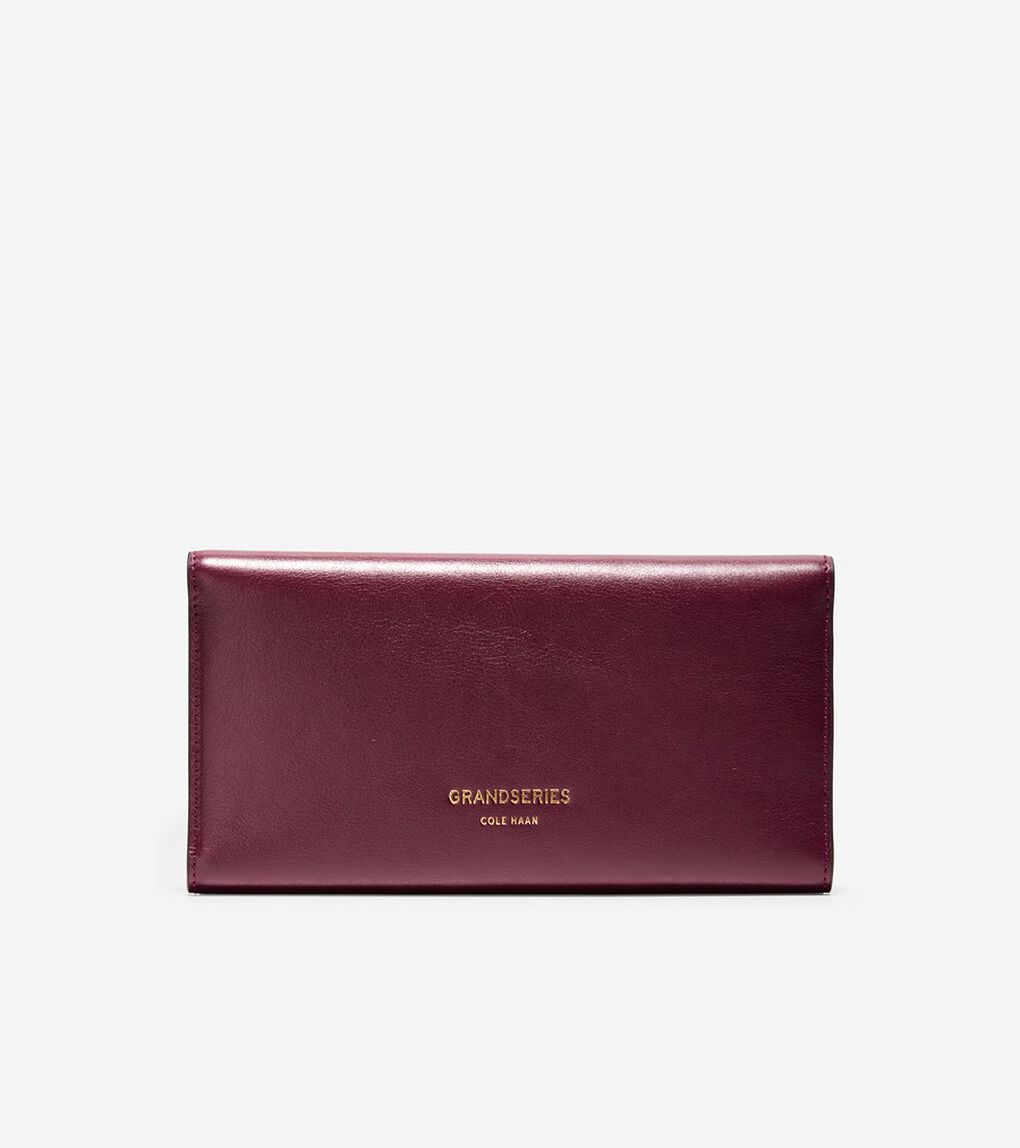 フラップ トライフォールド エンベロープ ウォレット womens.