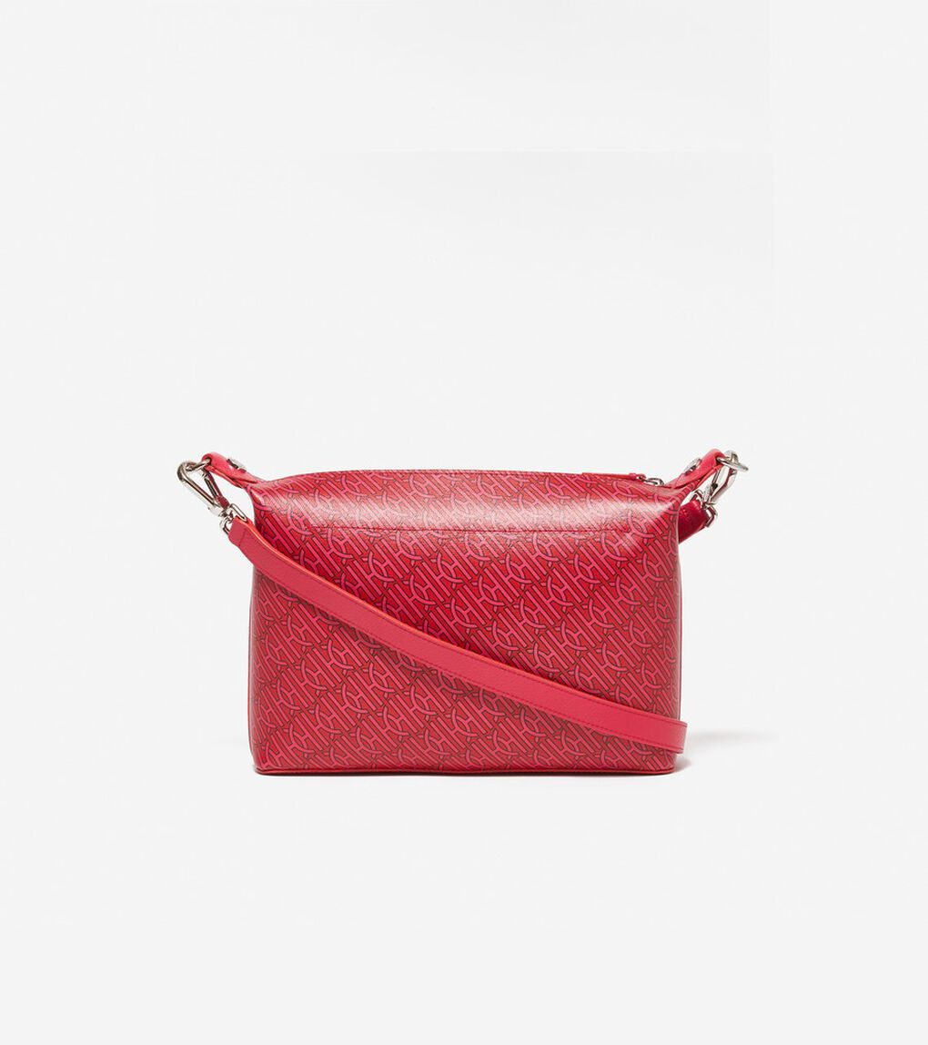 コーテッド キャンバス トップ ジップ クロスボディ womens.