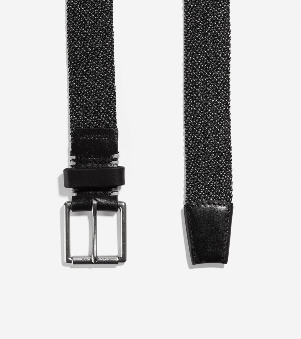 32mm ストレッチ ウィーブ ベルト mens.