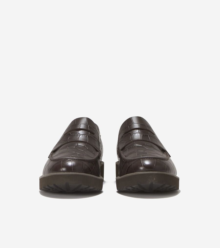 COLE HAAN ジュネーブ ローファー（ダークチョコレートクロコ） ジュネーブ ローファー womens 33000 | COLE_HAAN