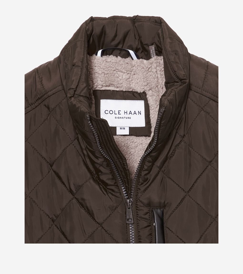 モダン キルテッド ボマー mens.