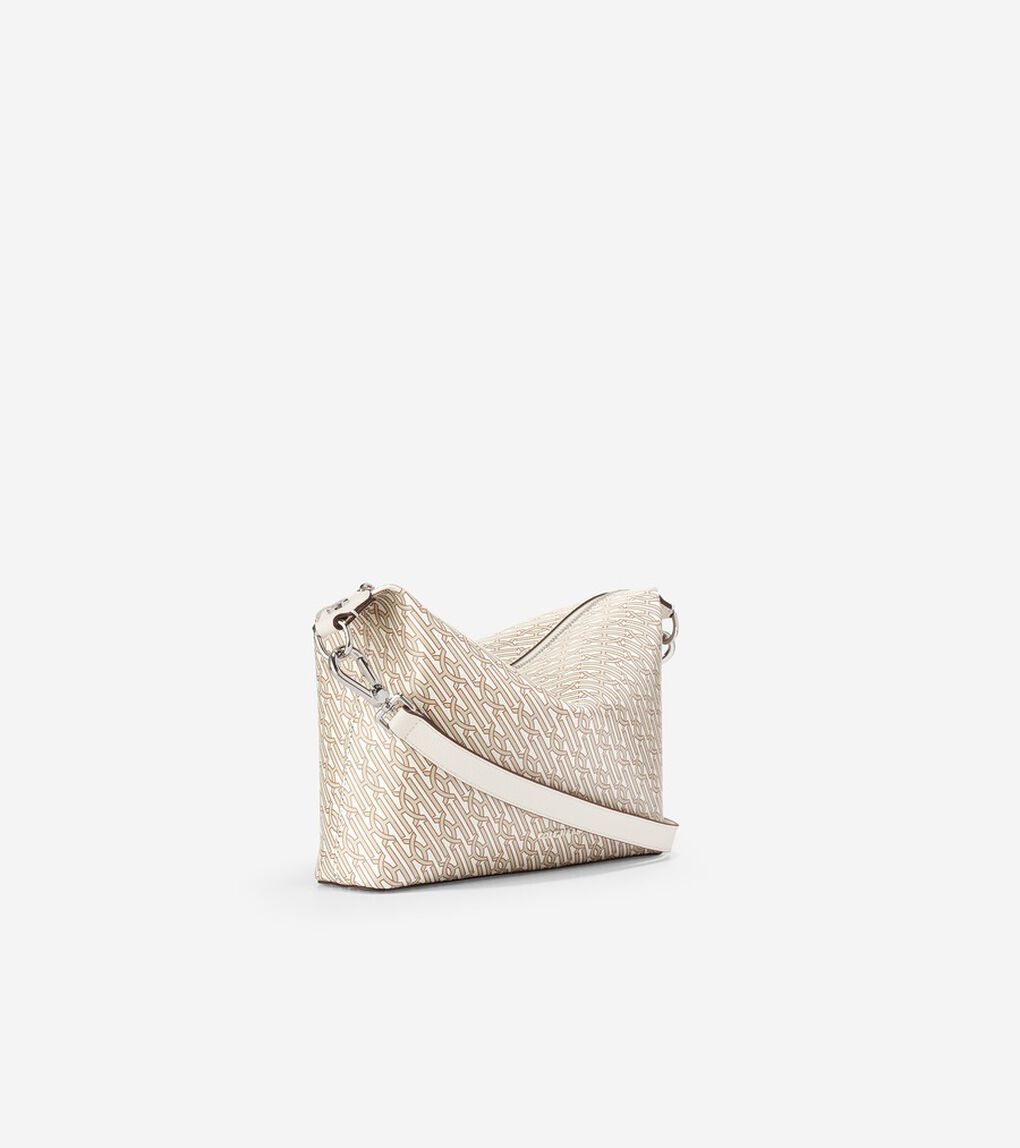 コーテッド キャンバス トップ ジップ クロスボディ womens.