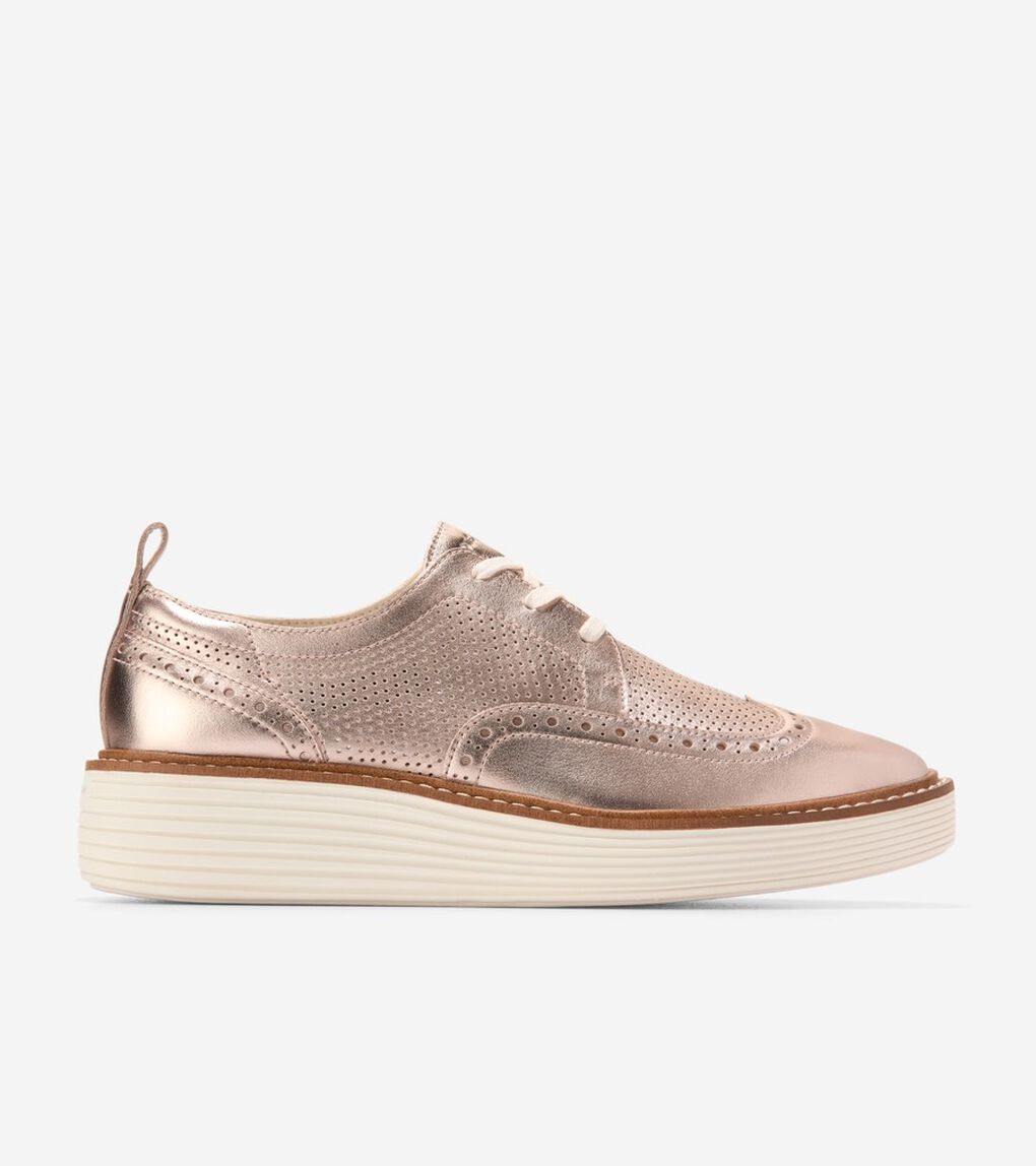 オリジナルグランド プラットフォーム ウィングチップ オックスフォード womens