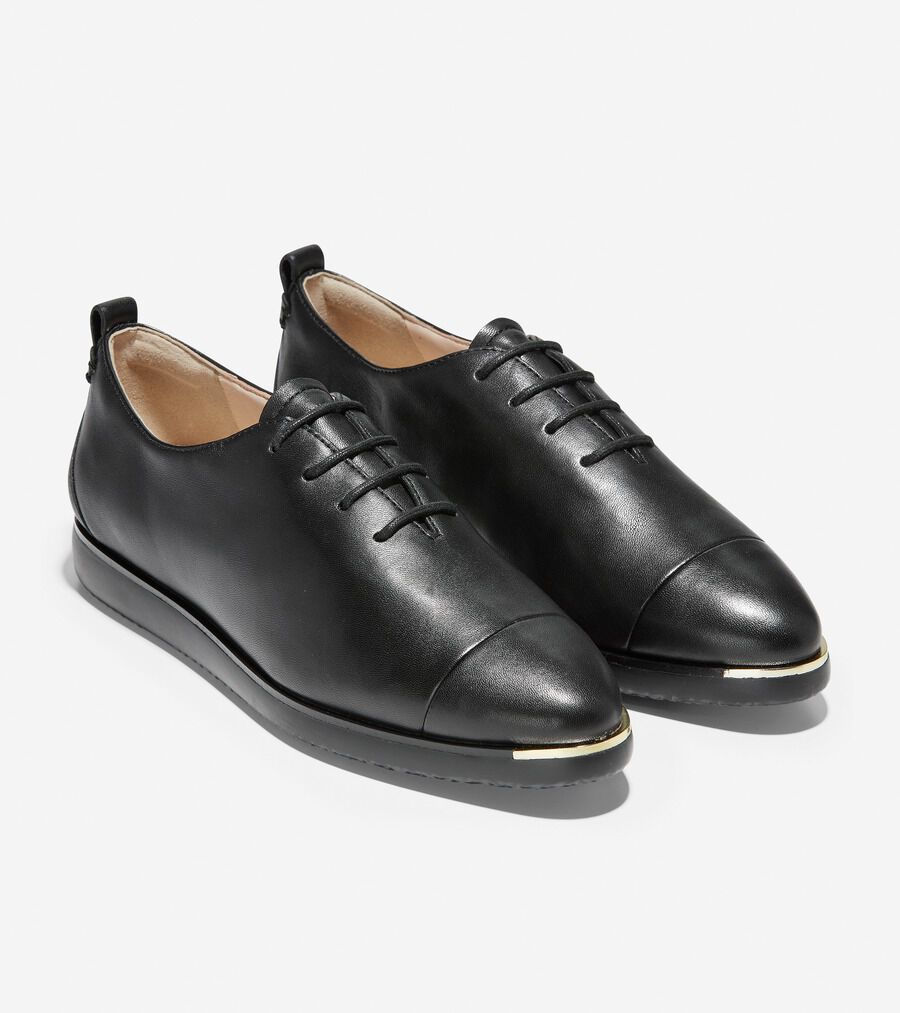 COLE HAAN レースアップ　grand ambition　黒　レザー