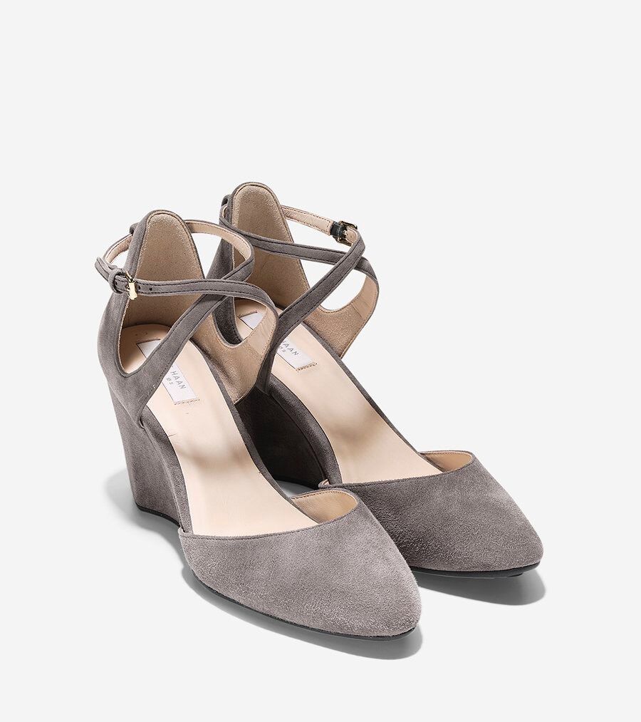 レイシー ウェッジ アンクル ストラップ 75mm womens. 0.0