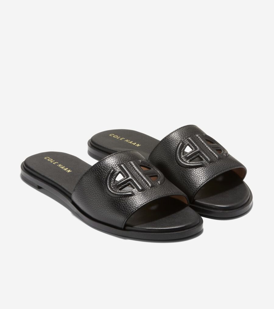 フリン ロゴ スライド サンダル womens. 22000 | COLE_HAAN