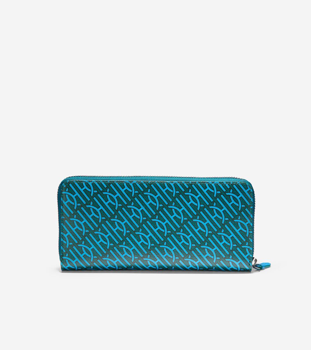 コーテッド キャンバス ジップ コンチネンタル womens.