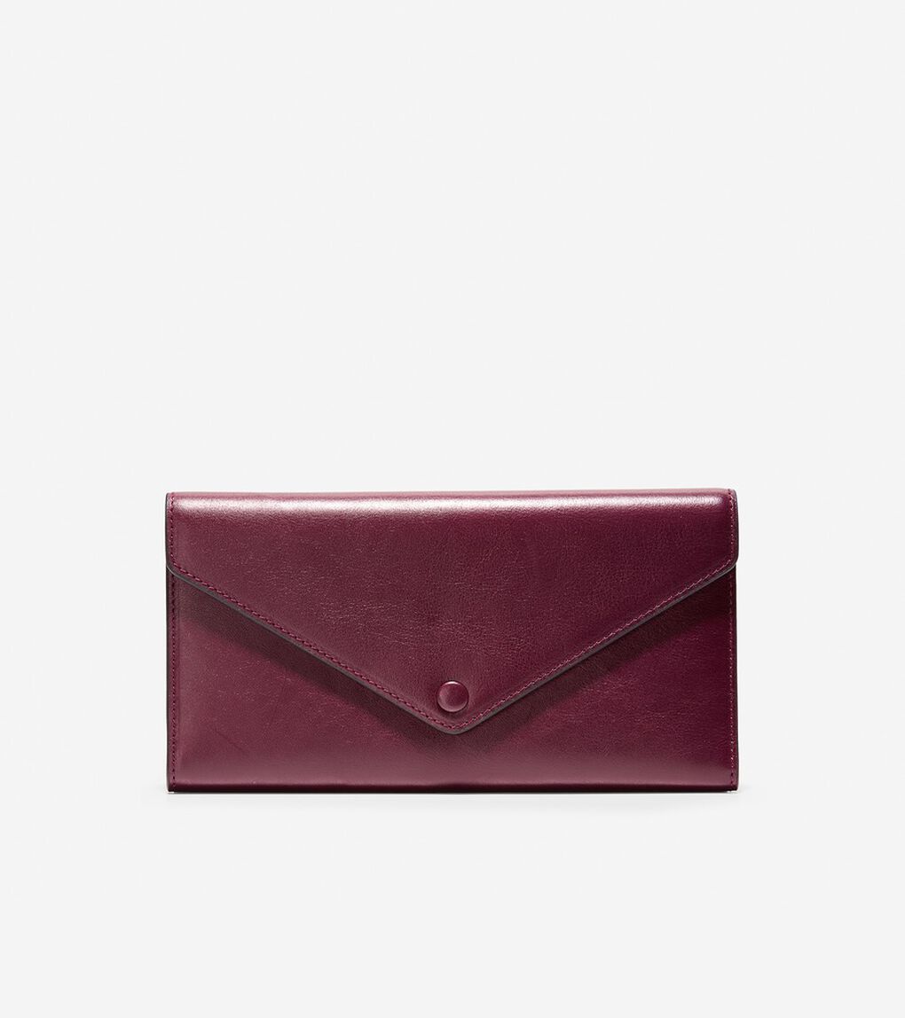 フラップ トライフォールド エンベロープ ウォレット womens.