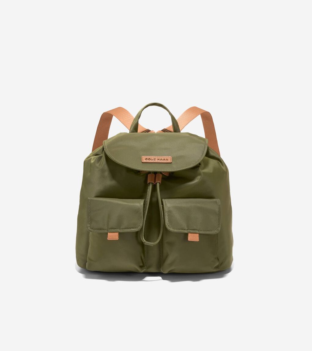 ナイロン フラップ バックパック womens.