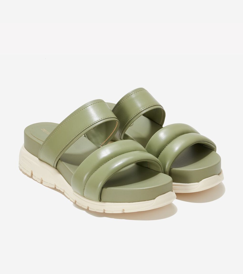 ゼログランド ダブルバンド スライド サンダル womens.