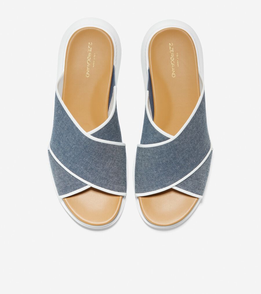 2.ゼログランド クリス クロス スライド サンダル womens