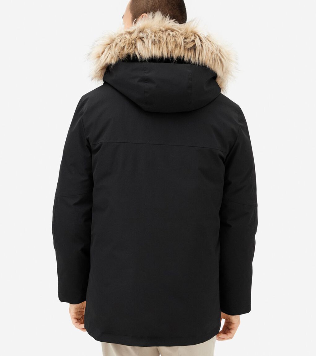ゼログランド フーデッド ストレッチ ダウン パーカー mens.