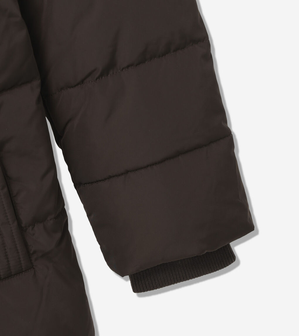 タフタ ダウン ジャケット ウィズ セットイン フード womens