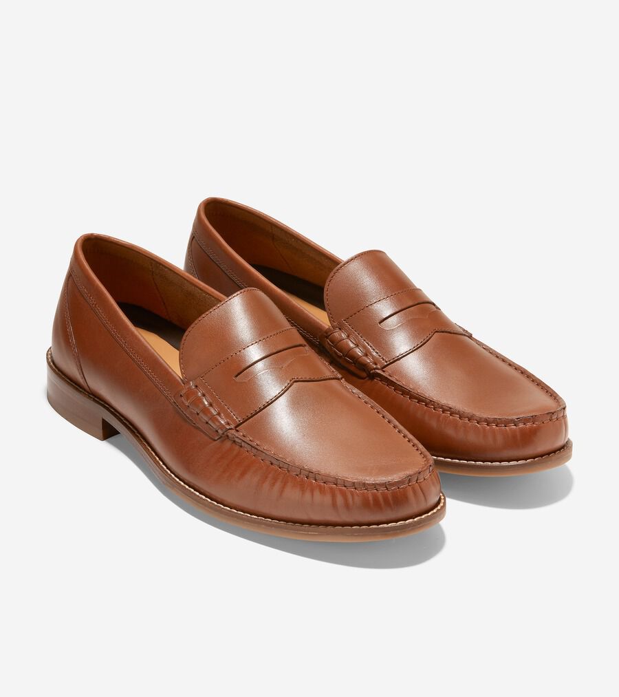 ブリティッシュタン定価新品 COLE HAAN ローファー 8 W 幅広 メンズ ブリティッシュタン