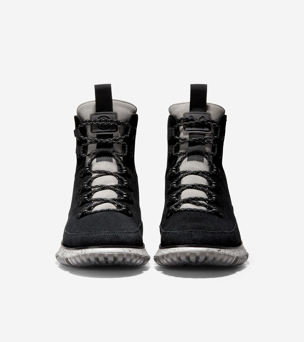 4.ゼログランド ハイカー ウォータープルーフ mens ブラックスエード.