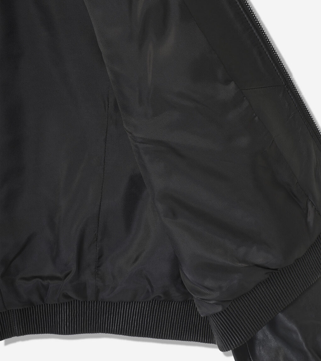 レザー ボンバー ジャケット womens