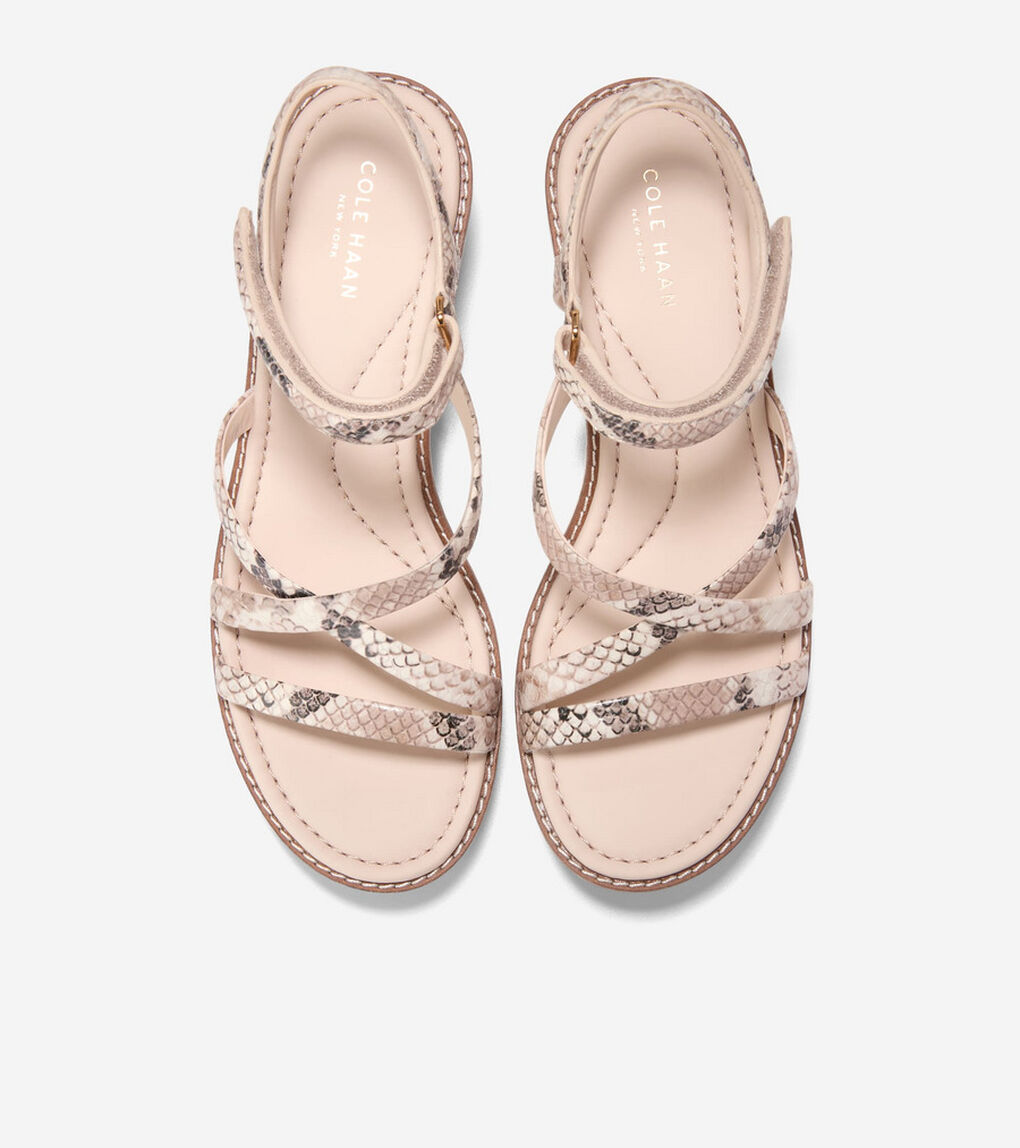 グランド アンビション アズーラ ストラッピー ウェッジ サンダル womens