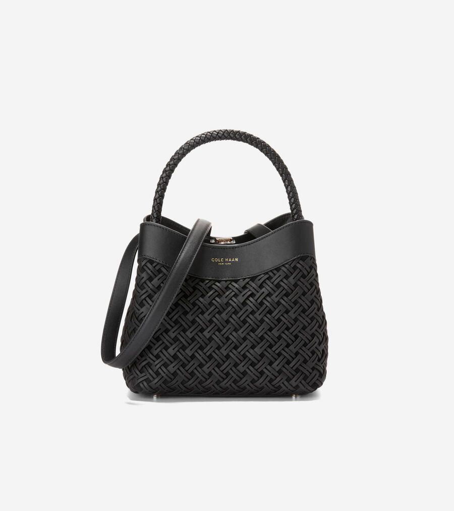 美品　コールハーン　ビジネスバッグ　女性用　黒　革製 コール ハーン COLE HAAN セレネアサドルバッグ womens （ブラック