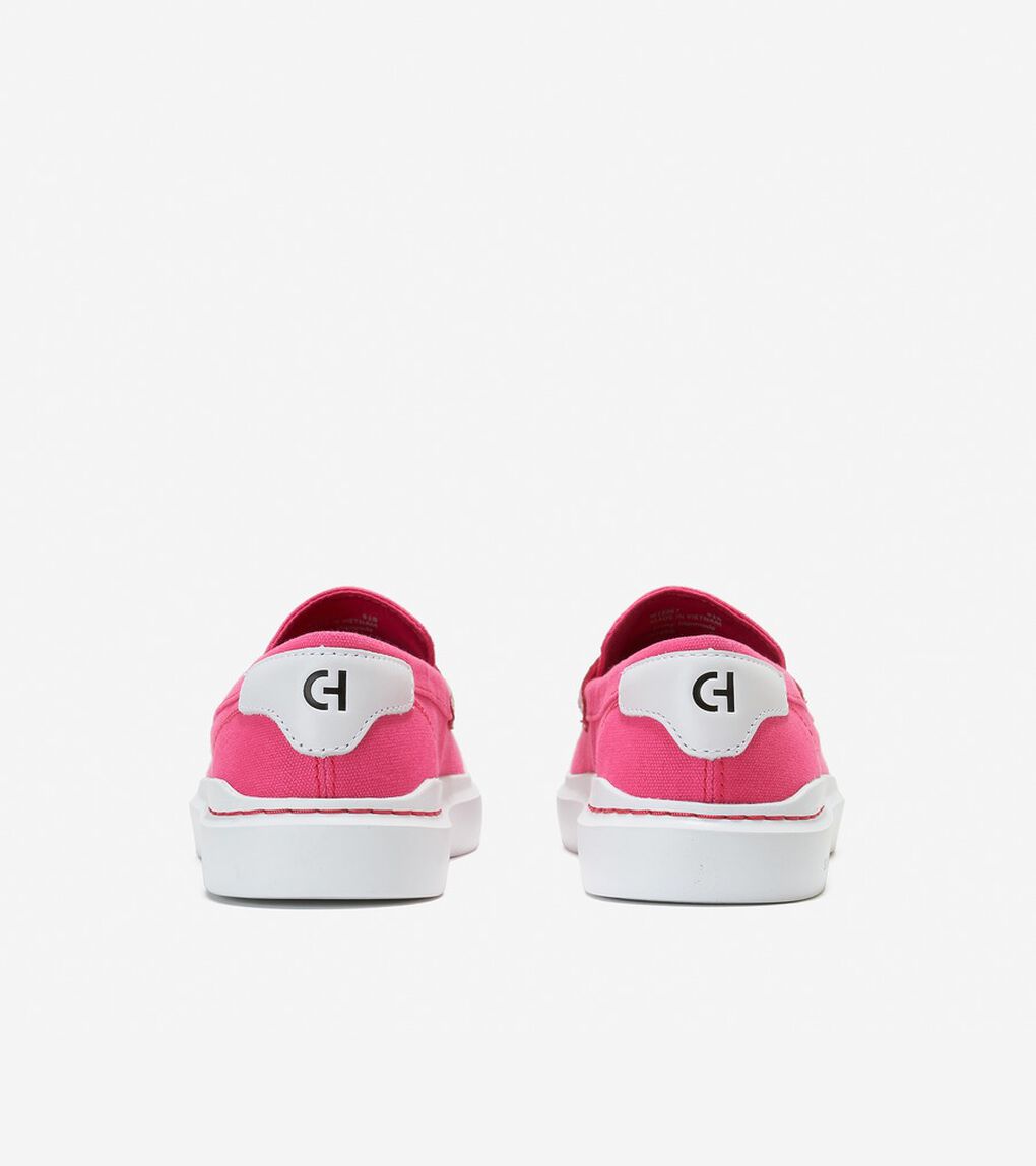 グランドプロ ラリー キャンバス ペニー ローファー womens.