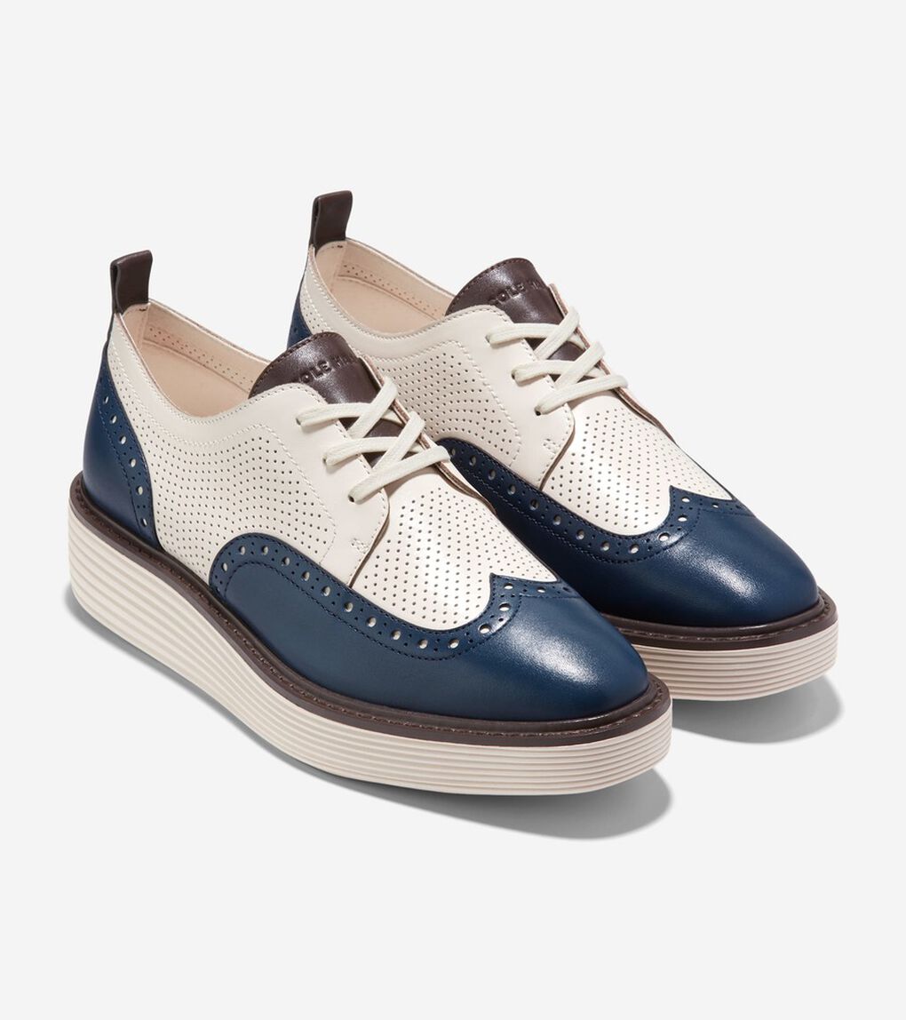 オリジナルグランド プラットフォーム ウィングチップ オックスフォード womens.