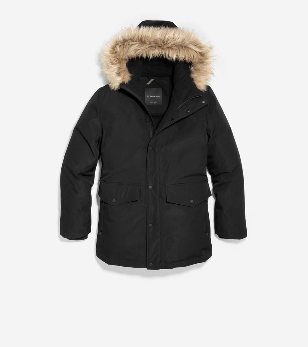 ゼログランド フーデッド ストレッチ ダウン パーカー mens.