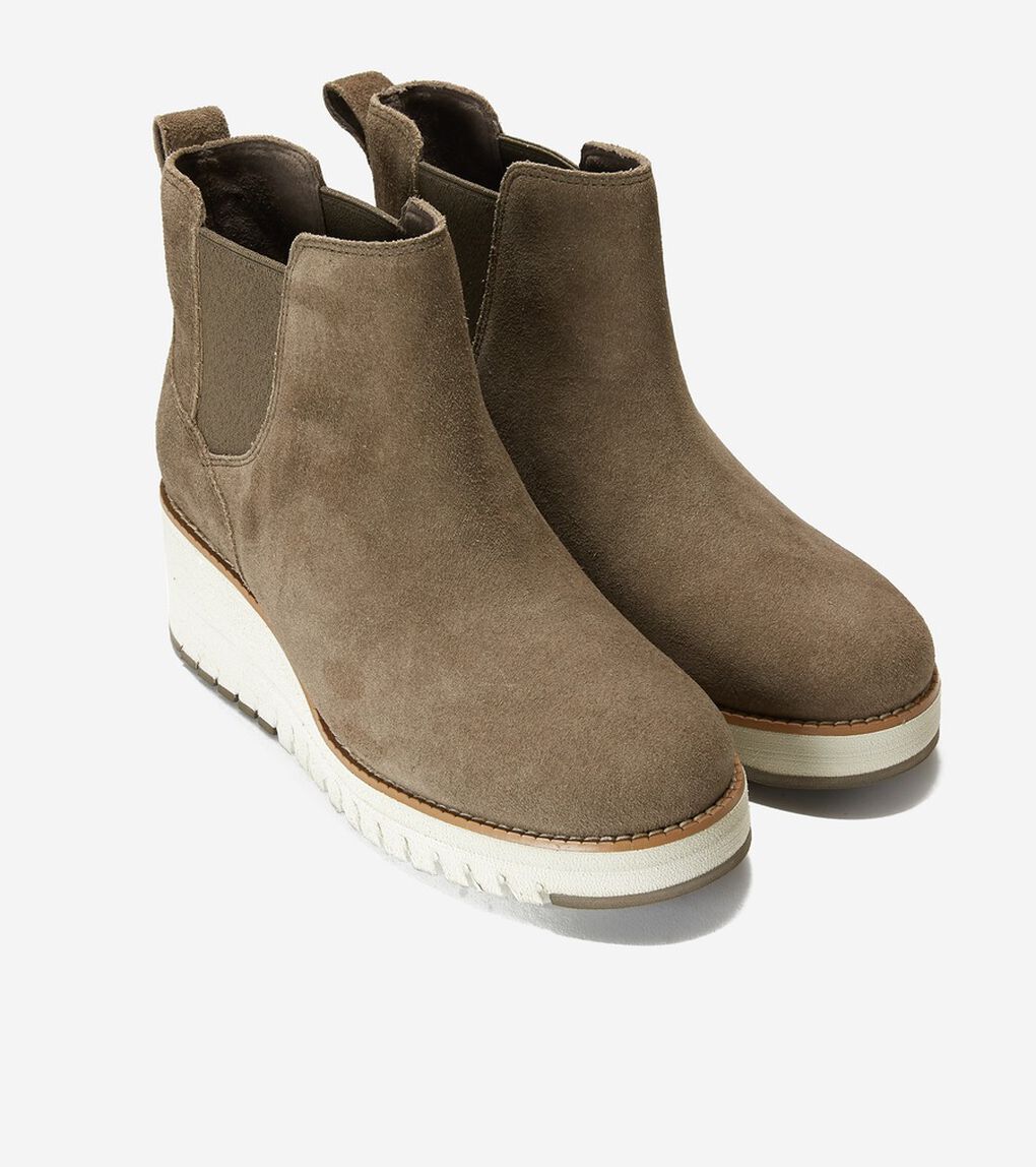 ゼログランド シティ ウェッジ ブーツ ウォータープルーフ womens.