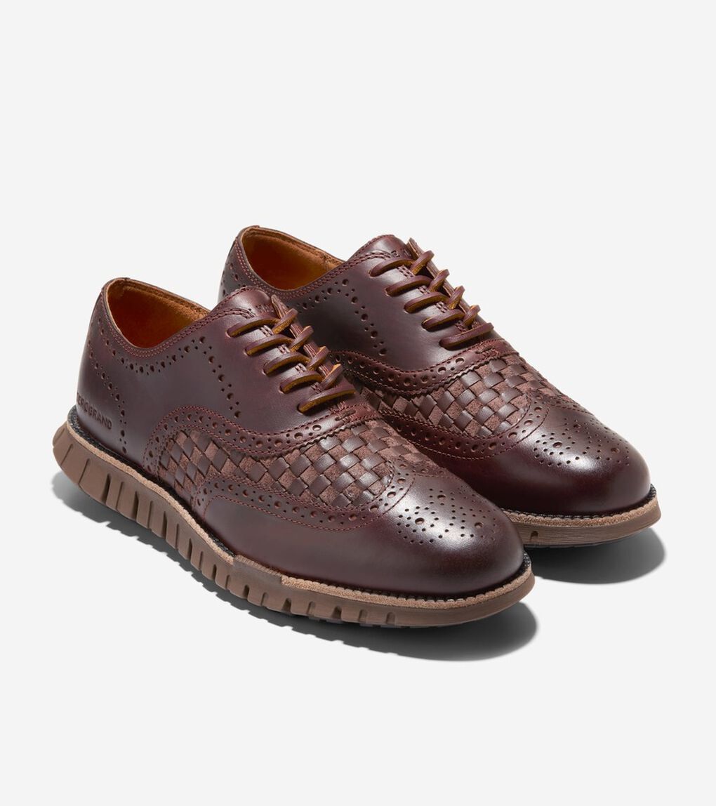 ゼログランド リマスタード ウィングチップオックス ラインド mens.