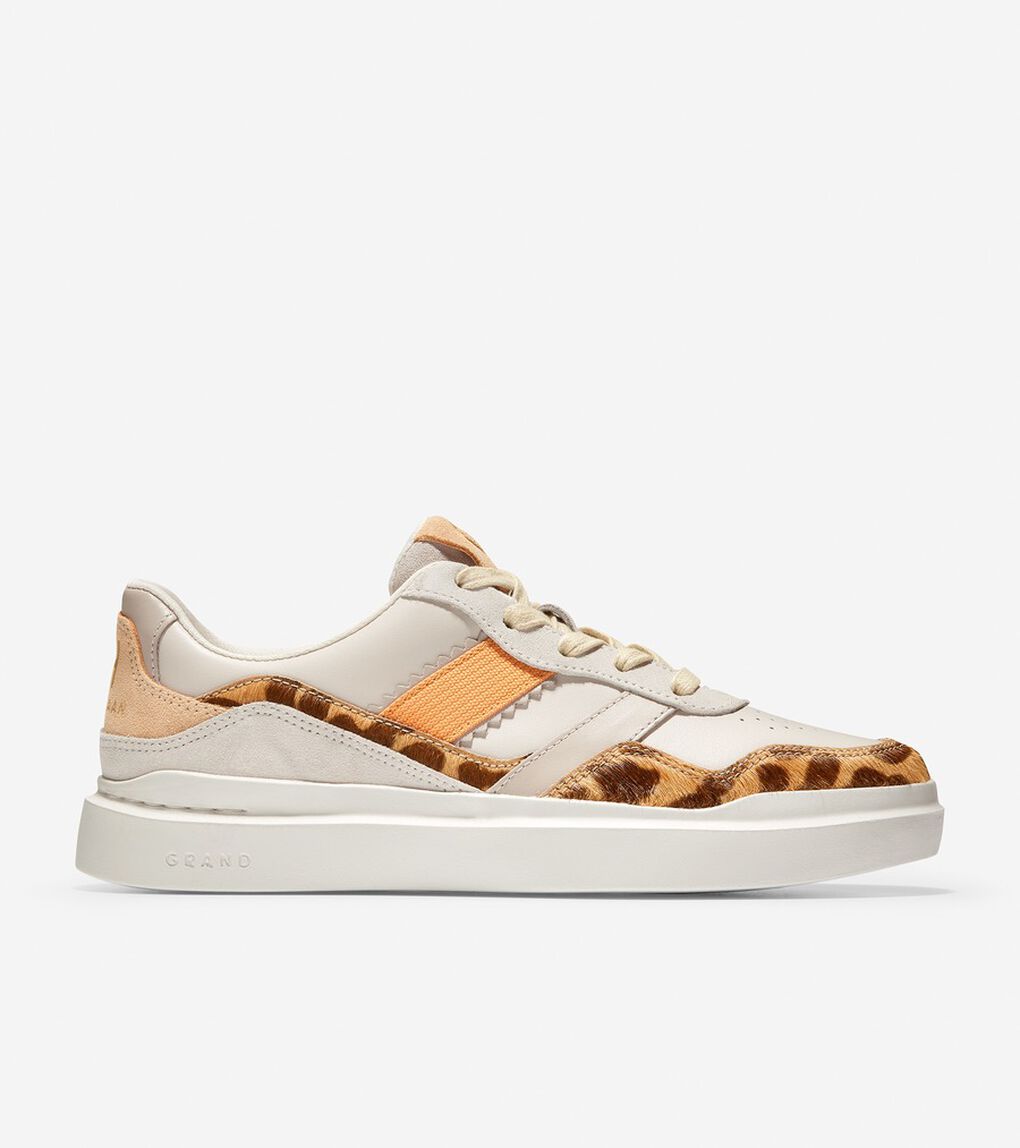 グランドプロ ラリー ミックス レザー スニーカー womens.