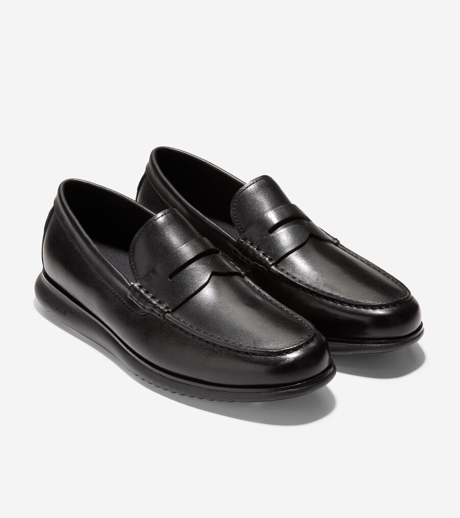 【COLEHAAN 2.ZEROGRAND PENNY】 コールハーン ゼログランド ペニー C33734 BLACK ブラック ローファー 【靴幅 Wide】