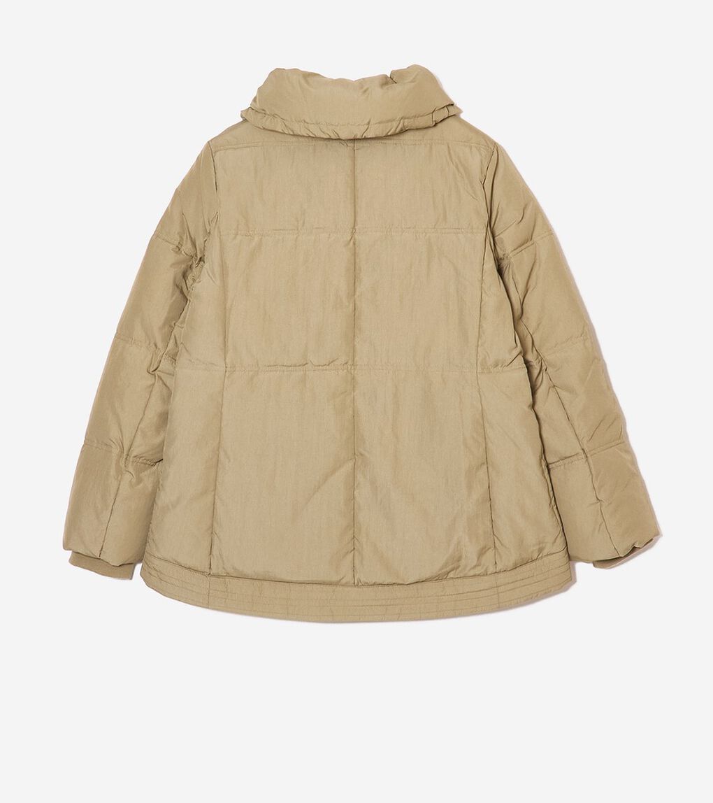 スタンドカラー ナイロン ダウンジャケット womens.