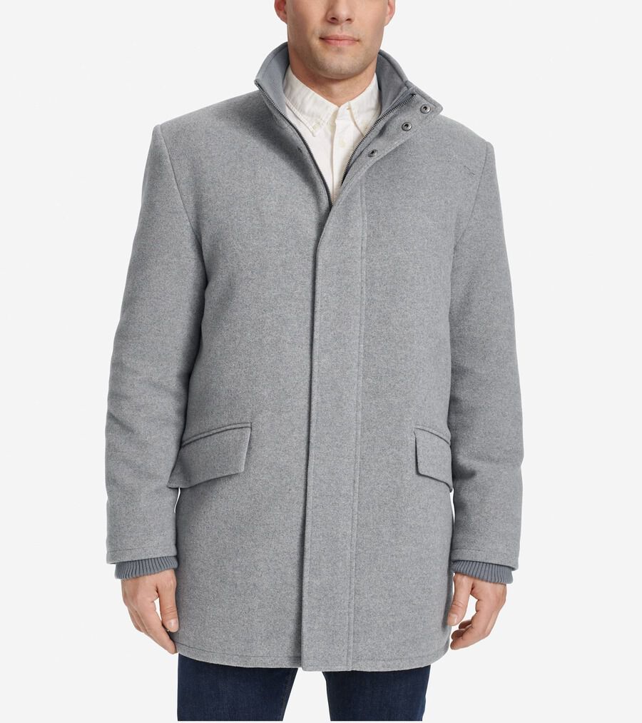 スタンドカラーカーコート mens. 45000 | COLE_HAAN