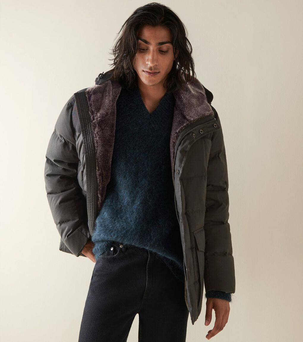 フランネル ダウン ジャケット mens.