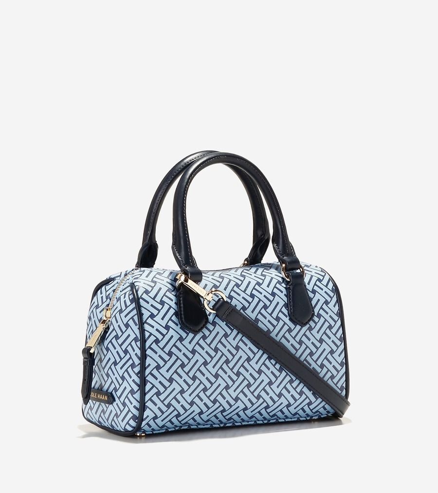 シグネチャー ウィーブ ミニ バレル サッチェル womens. 9000