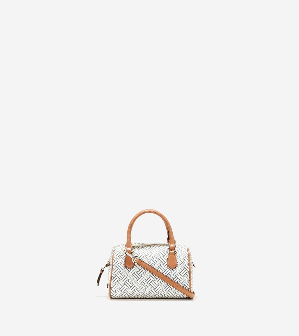シグネチャー ウィーブ ミニ バレル サッチェル womens. 9000 | COLE_HAAN