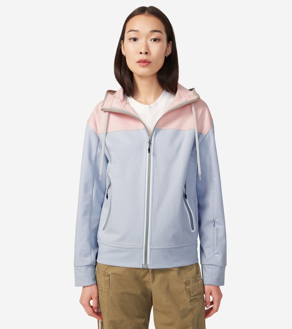 ゼログランド カラーブロック フーディー womens.