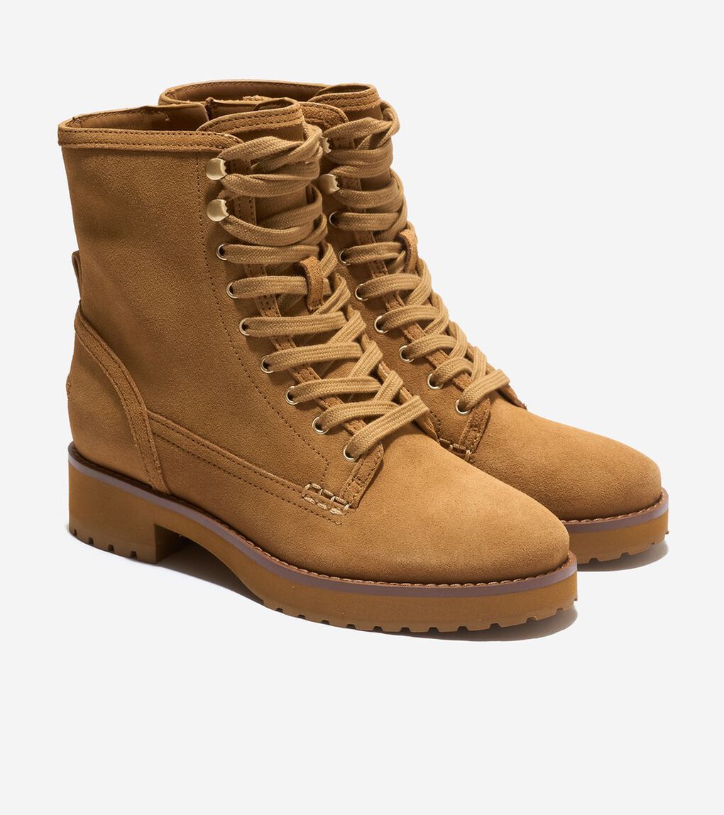 リンドン ウォータープルーフ レースアップ ブーティー womens