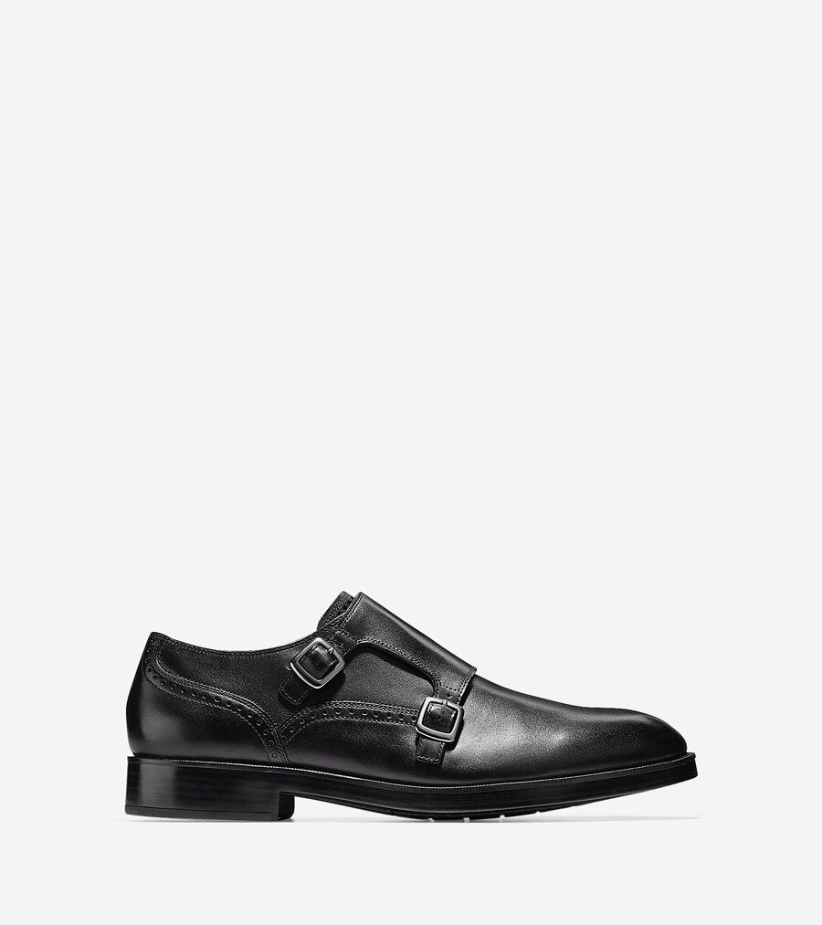 A新品 HARRIS ハリス ダブルモンク シューズ 39 (24.5) 伊製 ハリソン グランド ダブル モンク mens. 0.0 | COLE_HAAN
