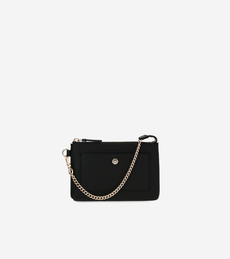COLE HAAN ホワイト　チェーンウォレット　ポシェット チェーン リストレット womens. 6500 | COLE_HAAN