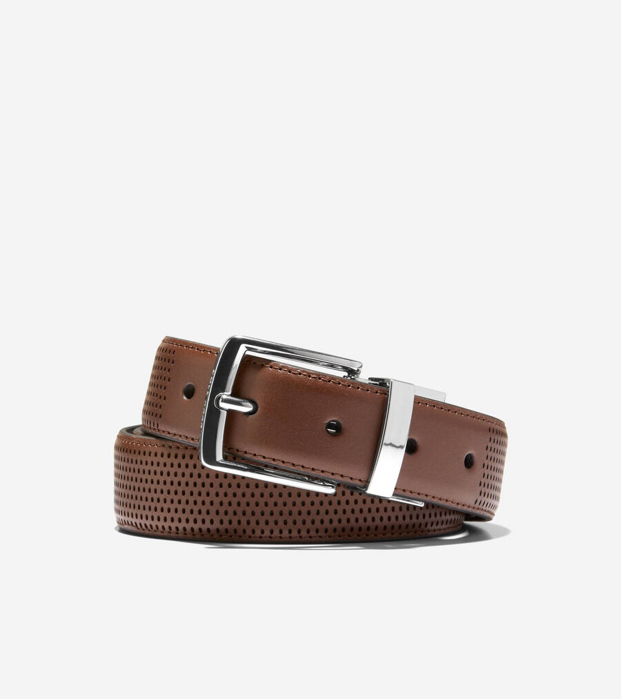 ウーブン レザー ベルト mens 18000 | COLE_HAAN