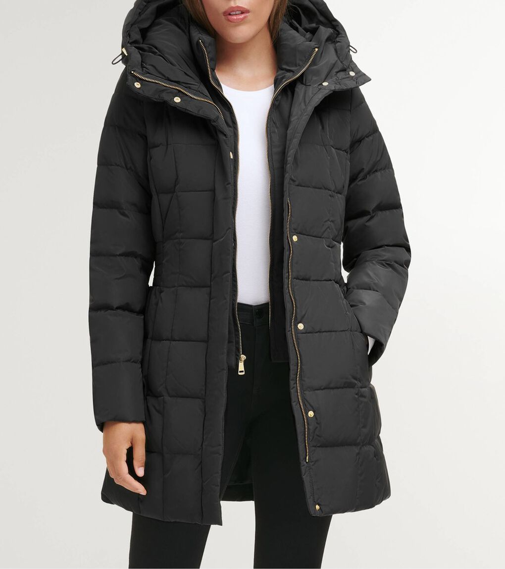 シグネチャー 32IN タフタ ダウン コート womens