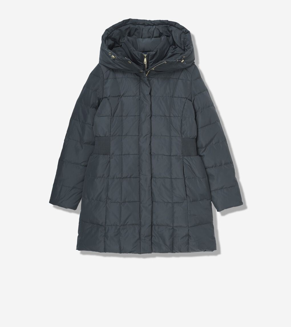 シグネチャー 32IN タフタ ダウン コート womens