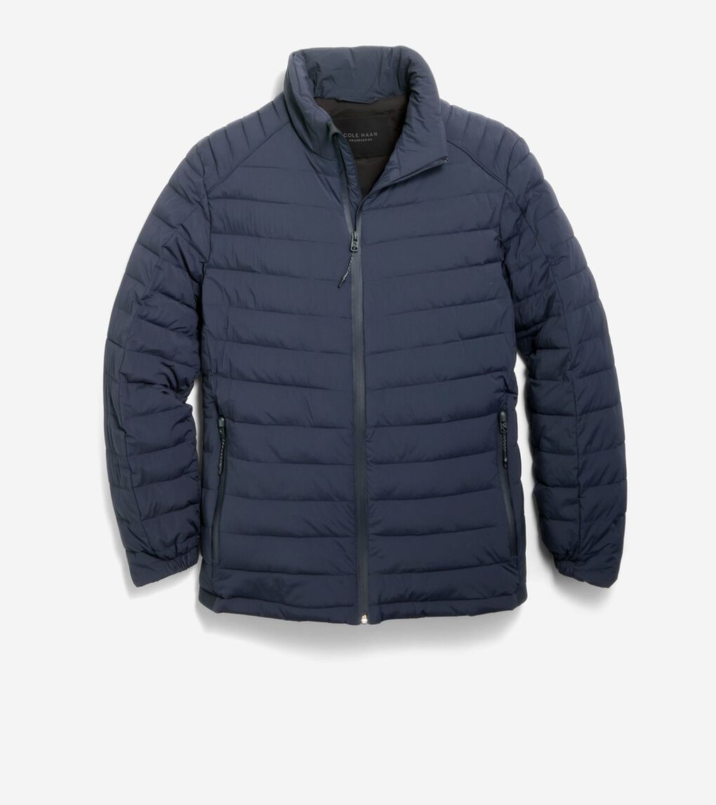 ストレッチキルテッドジャケット mens.