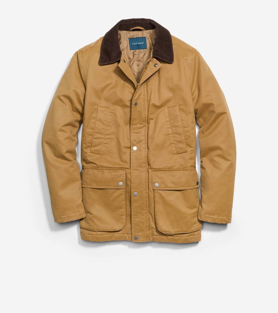コーティッド コットン レイン ジャケット mens 35000 | COLE_HAAN