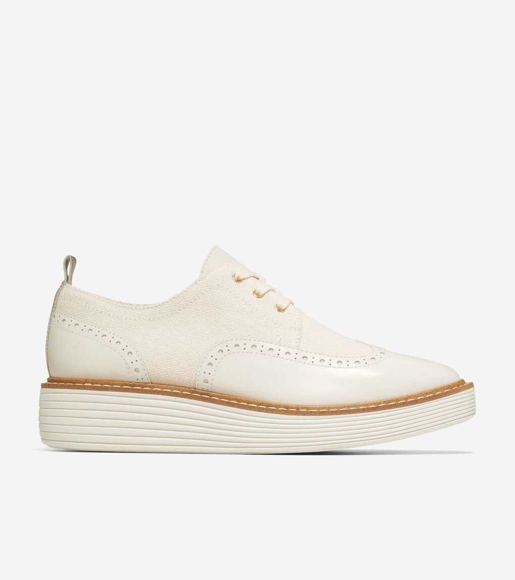 オリジナルグランド プラットフォーム ウィングチップ オックスフォード womens.