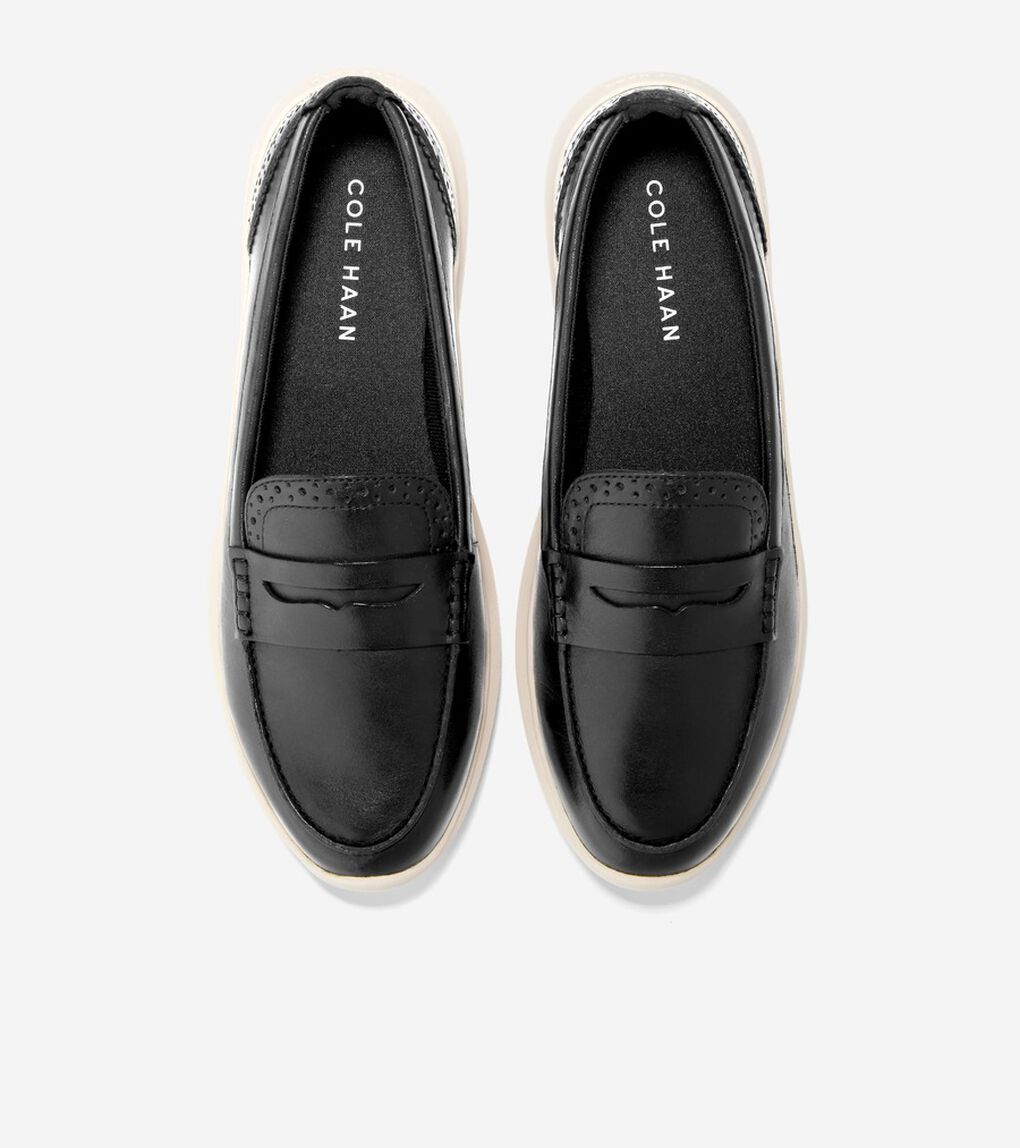 ゼログランド メリット レザー ローファー womens.