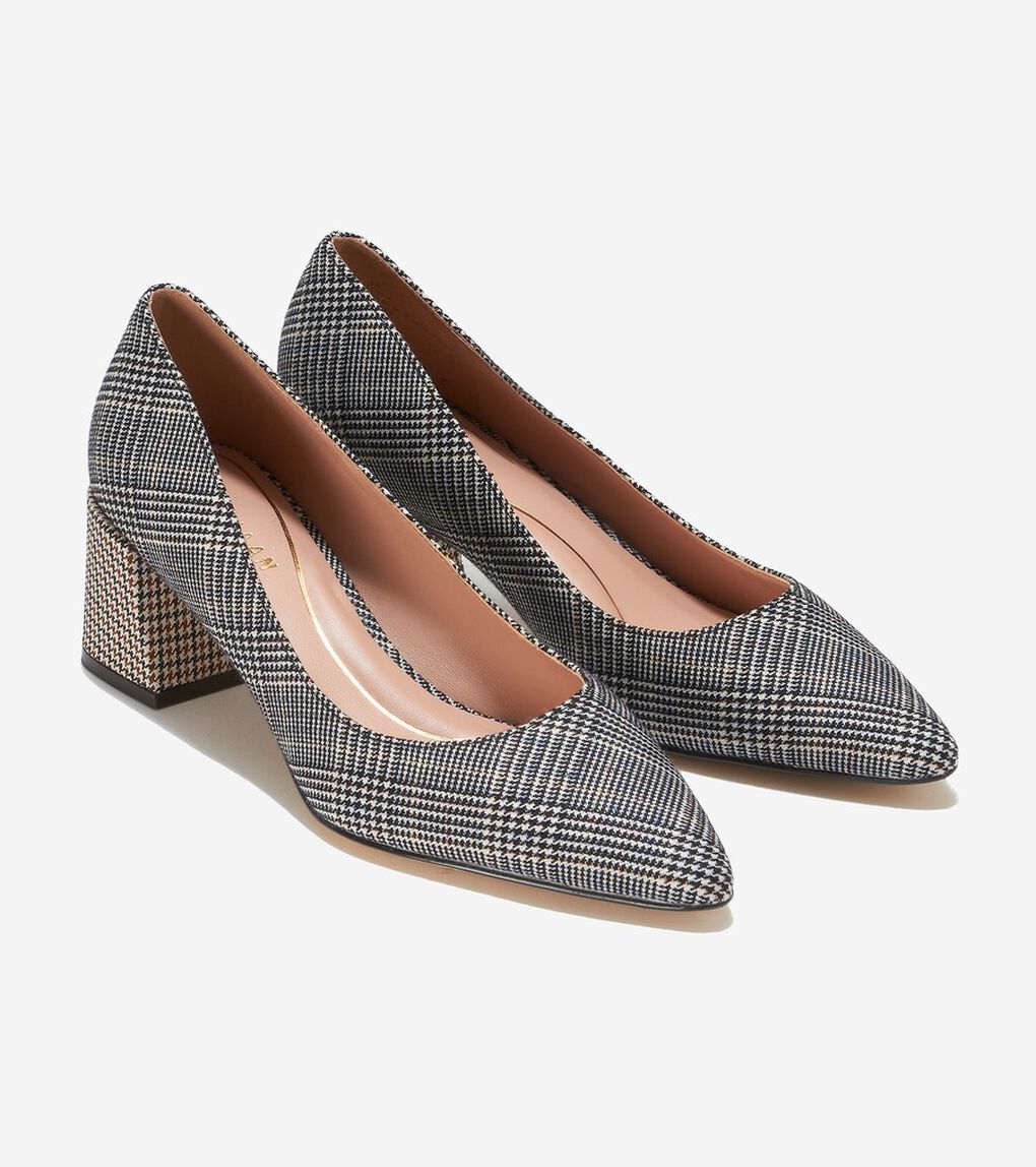 カサンドラ ブロックヒール パンプ womens.