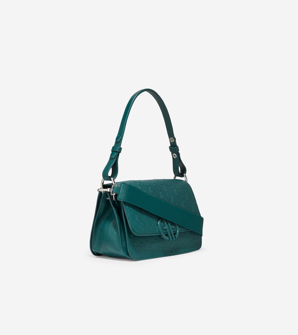 キルテッド ロゴ ショルダー バッグ womens.