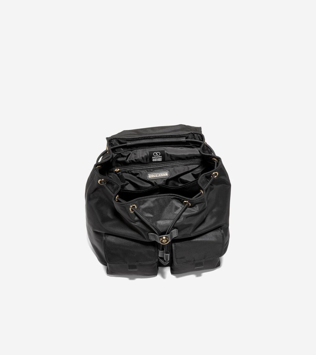 ナイロン フラップ バックパック womens.